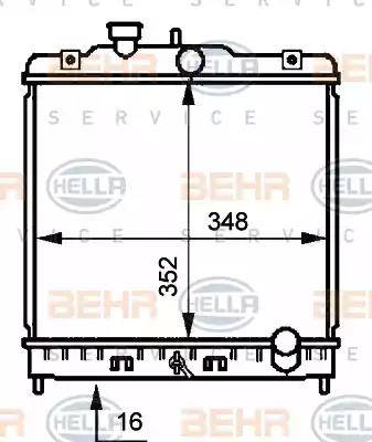 HELLA 8MK 376 707-781 - Hladnjak, hladjenje motora www.molydon.hr