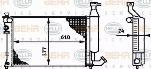 HELLA 8MK 376 719-501 - Hladnjak, hladjenje motora www.molydon.hr