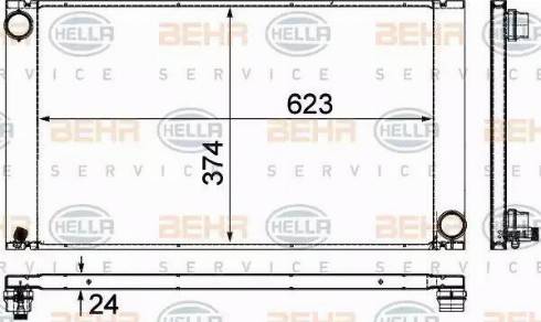 HELLA 8MK 376 719-111 - Hladnjak, hladjenje motora www.molydon.hr