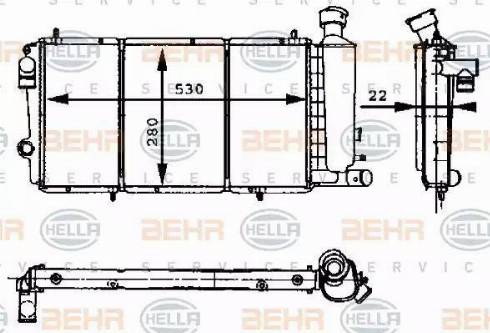 HELLA 8MK 376 715-411 - Hladnjak, hladjenje motora www.molydon.hr