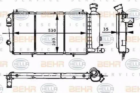 HELLA 8MK 376 715-371 - Hladnjak, hladjenje motora www.molydon.hr