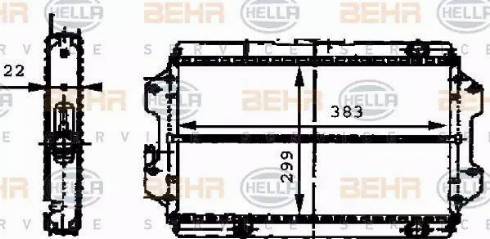 HELLA 8MK 376 716-401 - Hladnjak, hladjenje motora www.molydon.hr