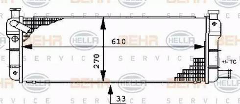 HELLA 8MK 376 716-131 - Hladnjak, hladjenje motora www.molydon.hr