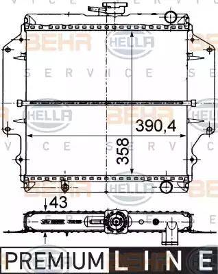 HELLA 8MK 376 716-391 - Hladnjak, hladjenje motora www.molydon.hr