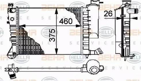 HELLA 8MK 376 710-251 - Hladnjak, hladjenje motora www.molydon.hr