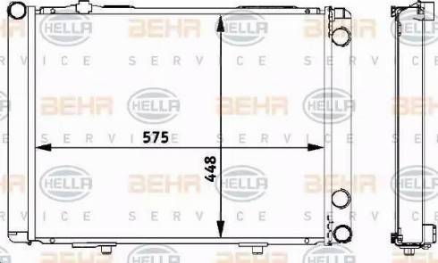 HELLA 8MK 376 711-531 - Hladnjak, hladjenje motora www.molydon.hr