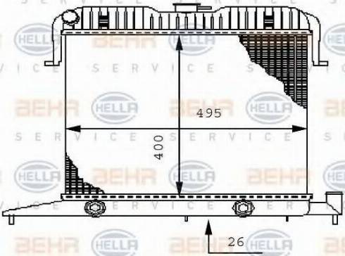 HELLA 8MK 376 711-041 - Hladnjak, hladjenje motora www.molydon.hr