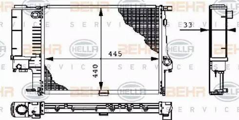 HELLA 8MK 376 711-084 - Hladnjak, hladjenje motora www.molydon.hr