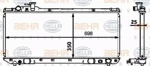 HELLA 8MK 376 718-451 - Hladnjak, hladjenje motora www.molydon.hr