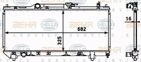 HELLA 8MK 376 718-461 - Hladnjak, hladjenje motora www.molydon.hr