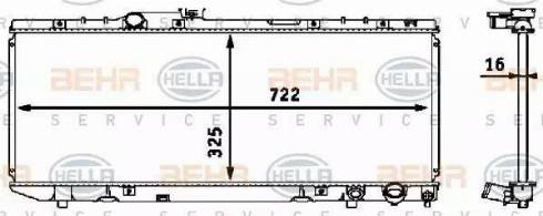 HELLA 8MK 376 718-401 - Hladnjak, hladjenje motora www.molydon.hr