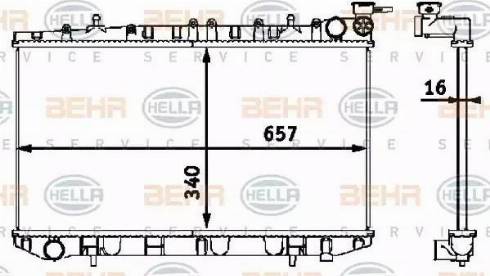 HELLA 8MK 376 718-501 - Hladnjak, hladjenje motora www.molydon.hr