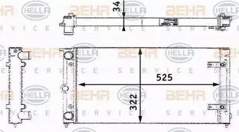 HELLA 8MK 376 713-461 - Hladnjak, hladjenje motora www.molydon.hr