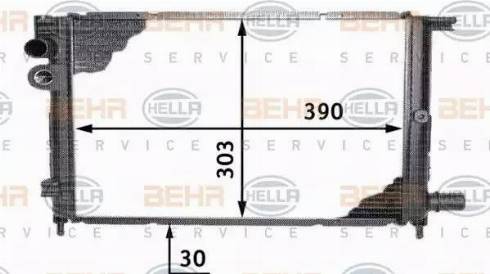 HELLA 8MK 376 717-321 - Hladnjak, hladjenje motora www.molydon.hr