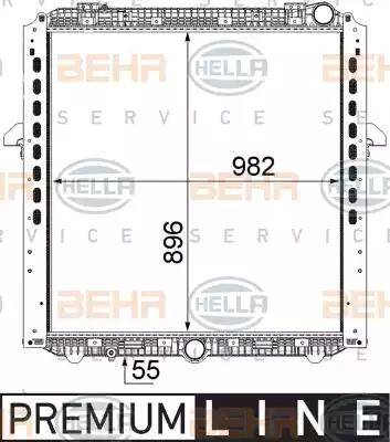 HELLA 8MK 376 737-081 - Hladnjak, hladjenje motora www.molydon.hr