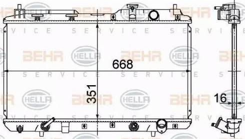 HELLA 8MK 376 724-531 - Hladnjak, hladjenje motora www.molydon.hr