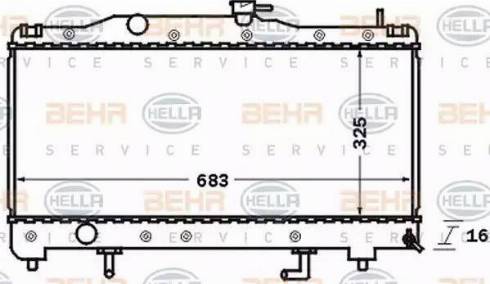 HELLA 8MK 376 726-561 - Hladnjak, hladjenje motora www.molydon.hr