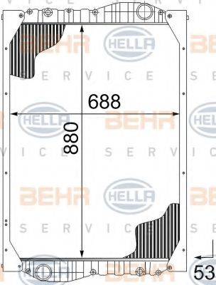 HELLA 8MK 376 726-571 - Hladnjak, hladjenje motora www.molydon.hr