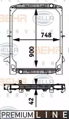 HELLA 8MK 376 721-601 - Hladnjak, hladjenje motora www.molydon.hr