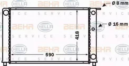 HELLA 8MK 376 774-111 - Hladnjak, hladjenje motora www.molydon.hr