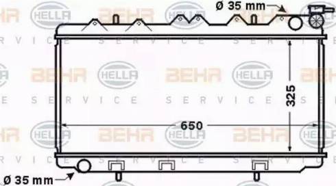 HELLA 8MK 376 770-461 - Hladnjak, hladjenje motora www.molydon.hr