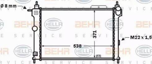 HELLA 8MK 376 771-061 - Hladnjak, hladjenje motora www.molydon.hr