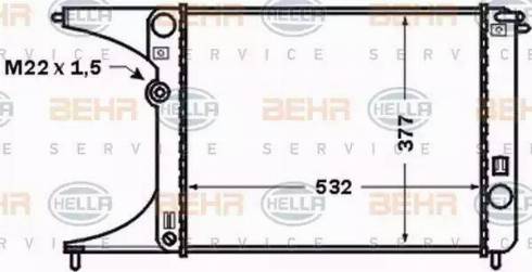 HELLA 8MK 376 771-251 - Hladnjak, hladjenje motora www.molydon.hr