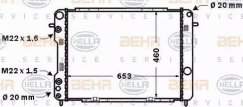 HELLA 8MK 376 771-261 - Hladnjak, hladjenje motora www.molydon.hr