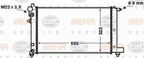 HELLA 8MK 376 771-281 - Hladnjak, hladjenje motora www.molydon.hr