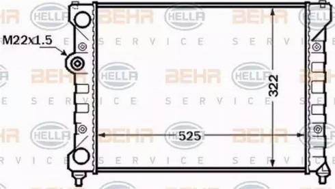 HELLA 8MK 376 772-491 - Hladnjak, hladjenje motora www.molydon.hr