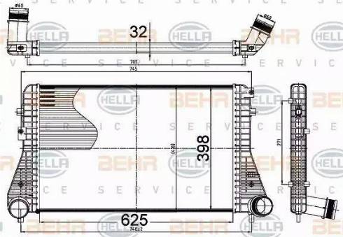 HELLA 8ML 376 988-504 - Intercooler, hladnjak www.molydon.hr