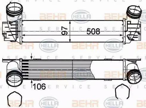 HELLA 8ML 376 988-094 - Intercooler, hladnjak www.molydon.hr