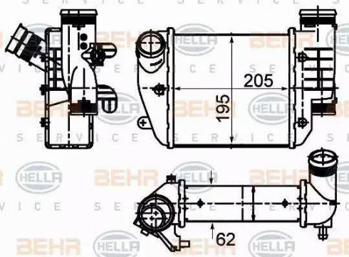 HELLA 8ML 376 988-024 - Intercooler, hladnjak www.molydon.hr