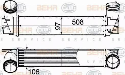 HELLA 8ML 376 988-074 - Intercooler, hladnjak www.molydon.hr