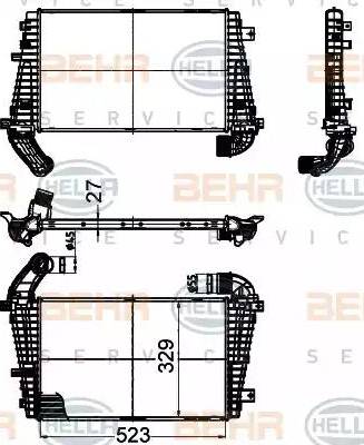 HELLA 8ML 376 988-374 - Intercooler, hladnjak www.molydon.hr