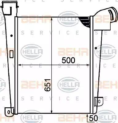 HELLA 8ML 376 792-061 - Intercooler, hladnjak www.molydon.hr