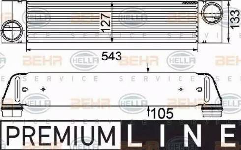 HELLA 8ML 376 746-501 - Intercooler, hladnjak www.molydon.hr