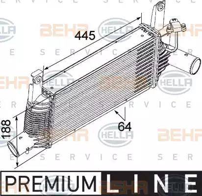 HELLA 8ML 376 746-041 - Intercooler, hladnjak www.molydon.hr