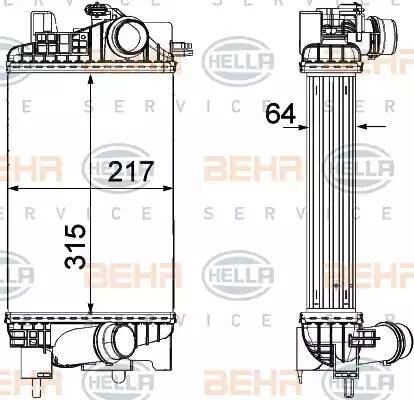 HELLA 8ML 376 756-411 - Intercooler, hladnjak www.molydon.hr