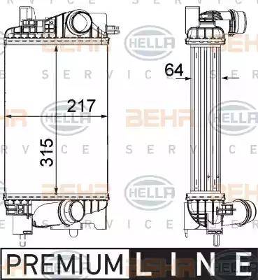 HELLA 8ML 376 756-421 - Intercooler, hladnjak www.molydon.hr