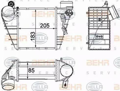 HELLA 8ML 376 700-704 - Intercooler, hladnjak www.molydon.hr