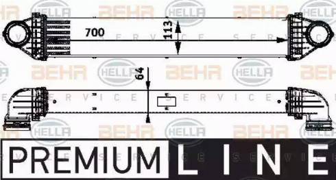 HELLA 8ML 376 723-551 - Intercooler, hladnjak www.molydon.hr