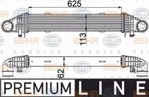 HELLA 8ML 376 777-121 - Intercooler, hladnjak www.molydon.hr