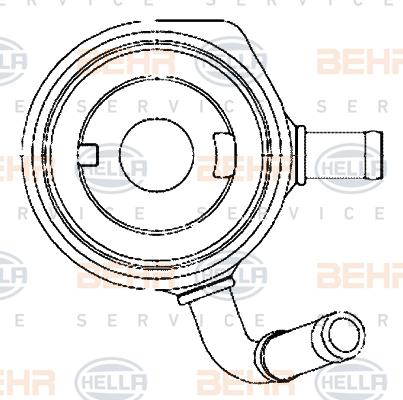 HELLA 8MO 376 797-111 - Uljni hladnjak, ulje za motor www.molydon.hr