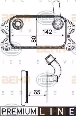 HELLA 8MO 376 751-791 - Uljni hladnjak, ulje za motor www.molydon.hr