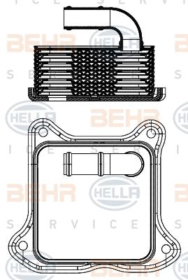 HELLA 8MO 376 701-454 - Uljni hladnjak, ulje za motor www.molydon.hr