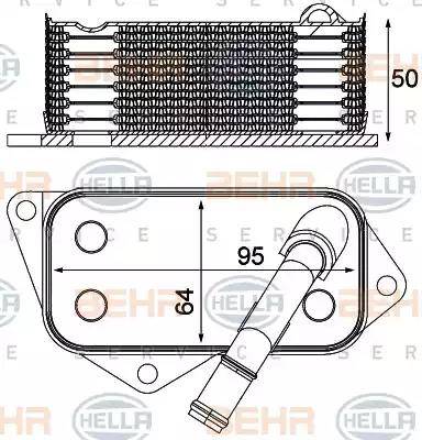 HELLA 8MO 376 714-804 - Uljni hladnjak, ulje za motor www.molydon.hr