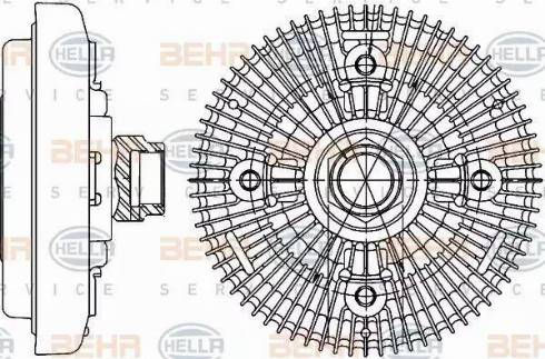 HELLA 8MV 376 906-651 - kvačilo, ventilator hladnjaka www.molydon.hr