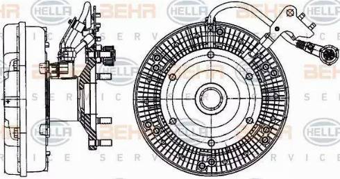 HELLA 8MV 376 906-661 - kvačilo, ventilator hladnjaka www.molydon.hr