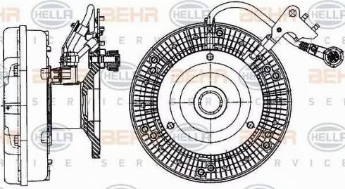 HELLA 8MV 376 906-711 - kvačilo, ventilator hladnjaka www.molydon.hr